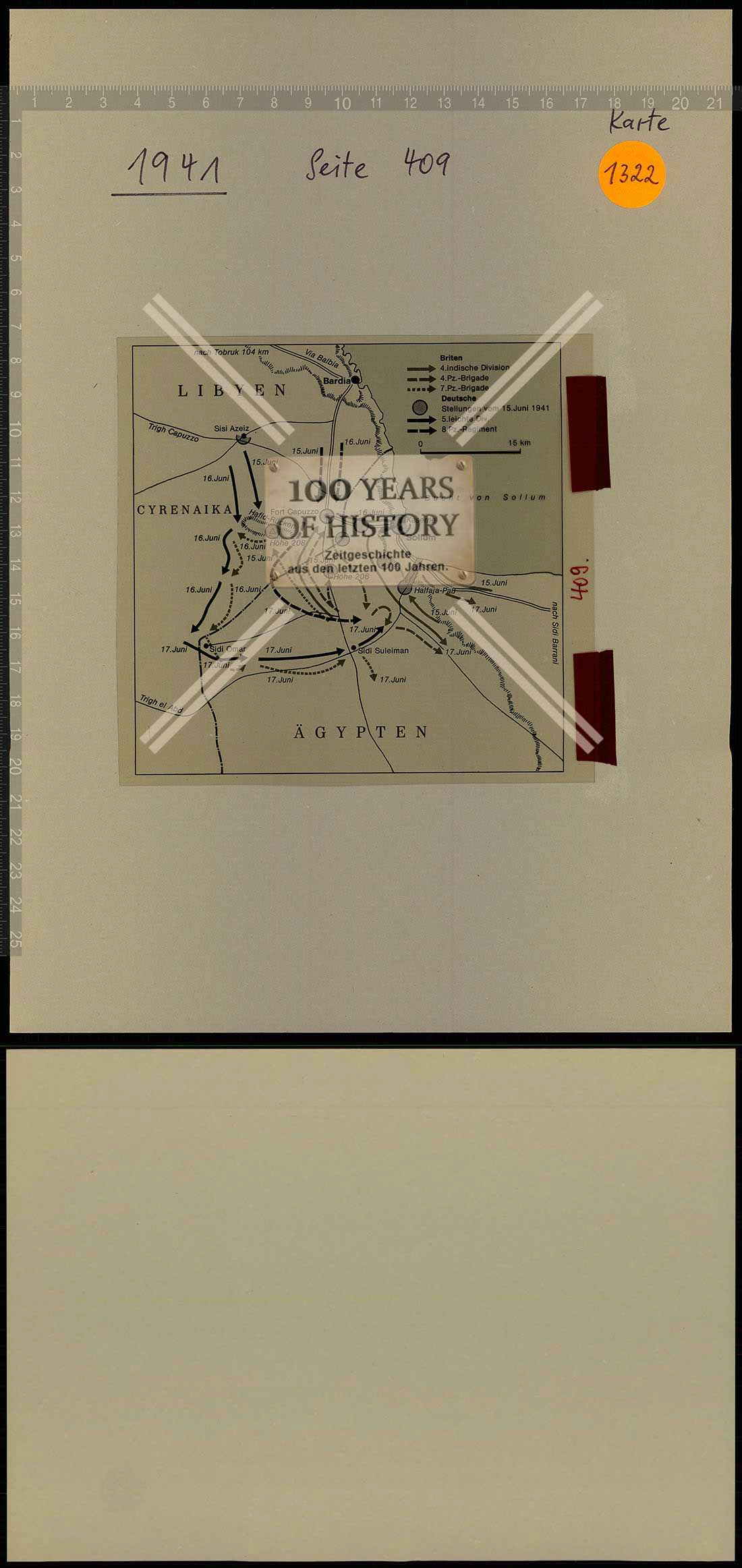 Truppenkarte Folie aus Archiv Janusz Piekakiewicz 1939 - 45 G2020-04-21-403