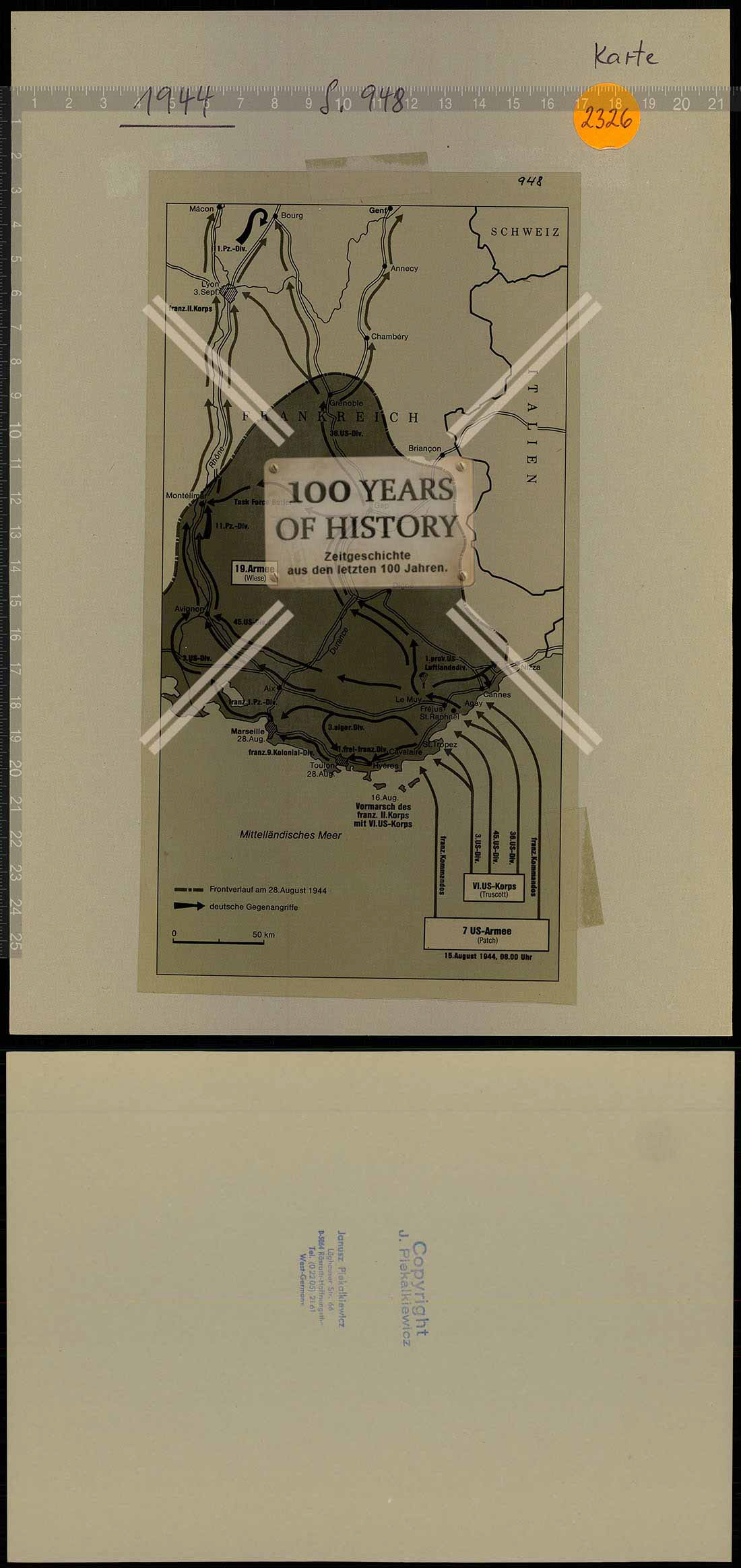 Truppenkarte Folie aus Archiv Janusz Piekakiewicz 1939 - 45 G2020-04-21-412