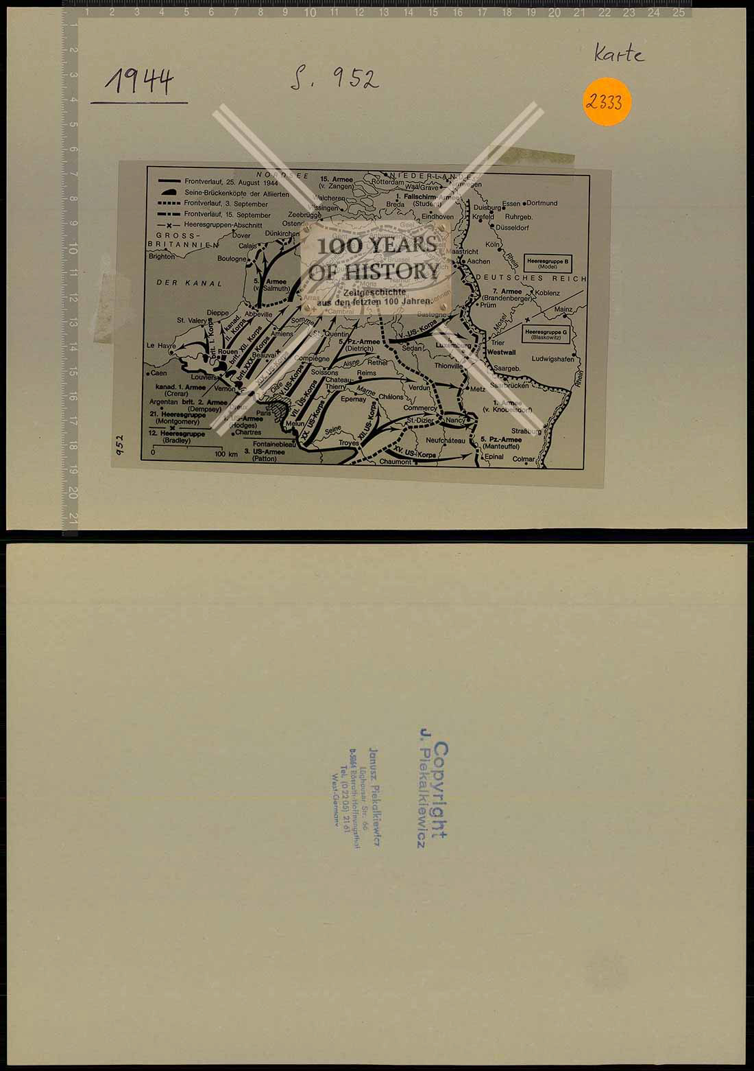 Truppenkarte Folie aus Archiv Janusz Piekakiewicz 1939 - 45 G2020-04-21-414