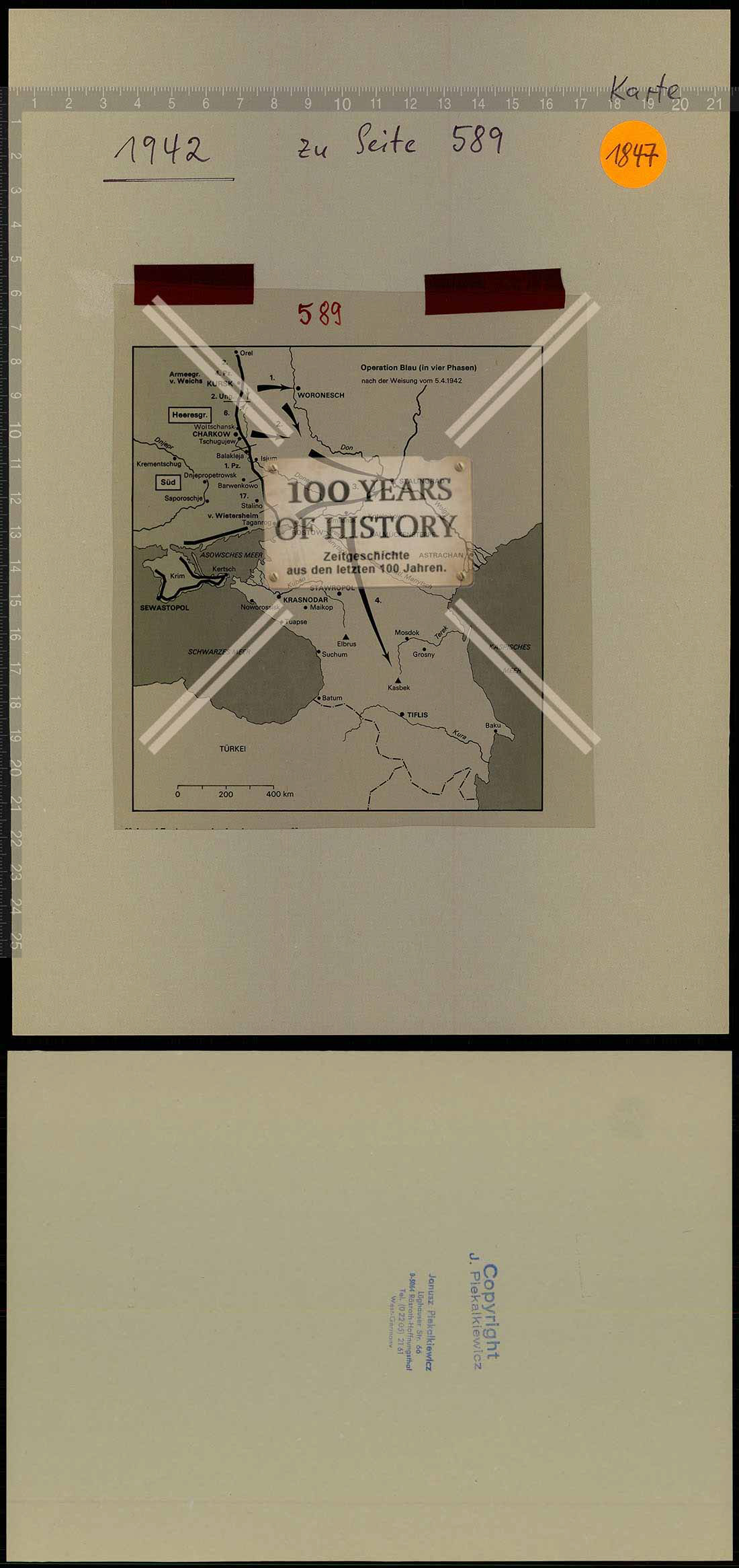 Truppenkarte Folie aus Archiv Janusz Piekakiewicz 1939 - 45 G2020-04-21-425
