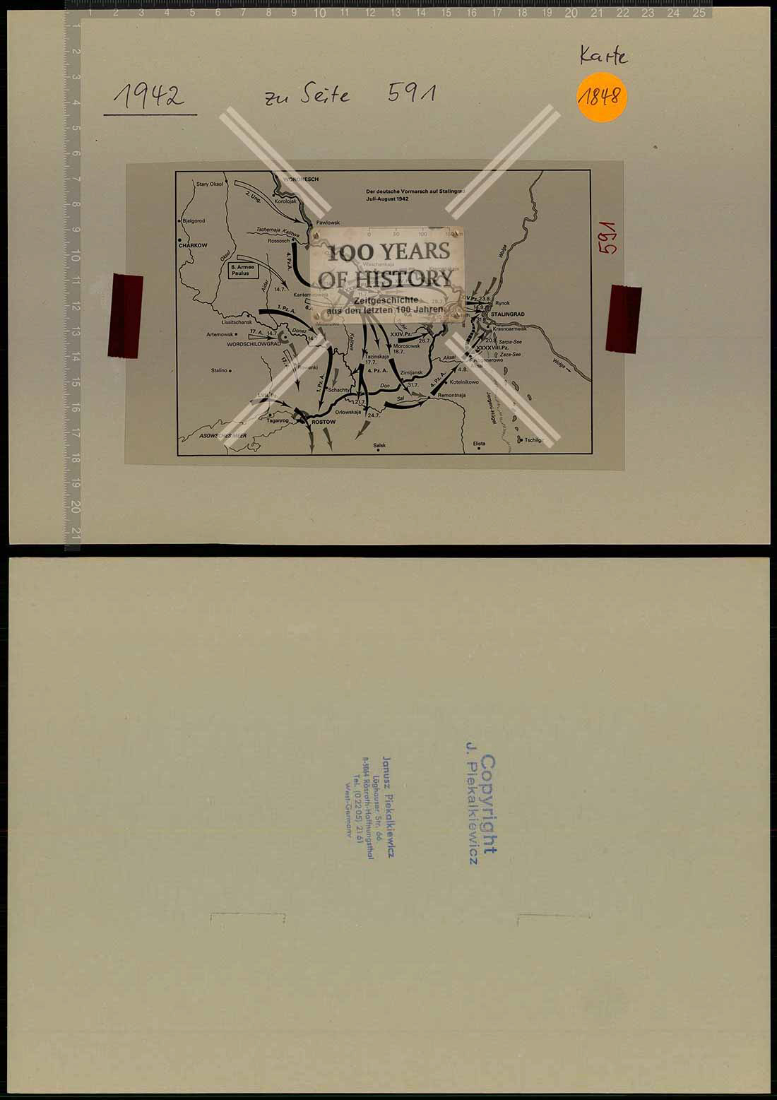 Truppenkarte Folie aus Archiv Janusz Piekakiewicz 1939 - 45 G2020-04-21-426
