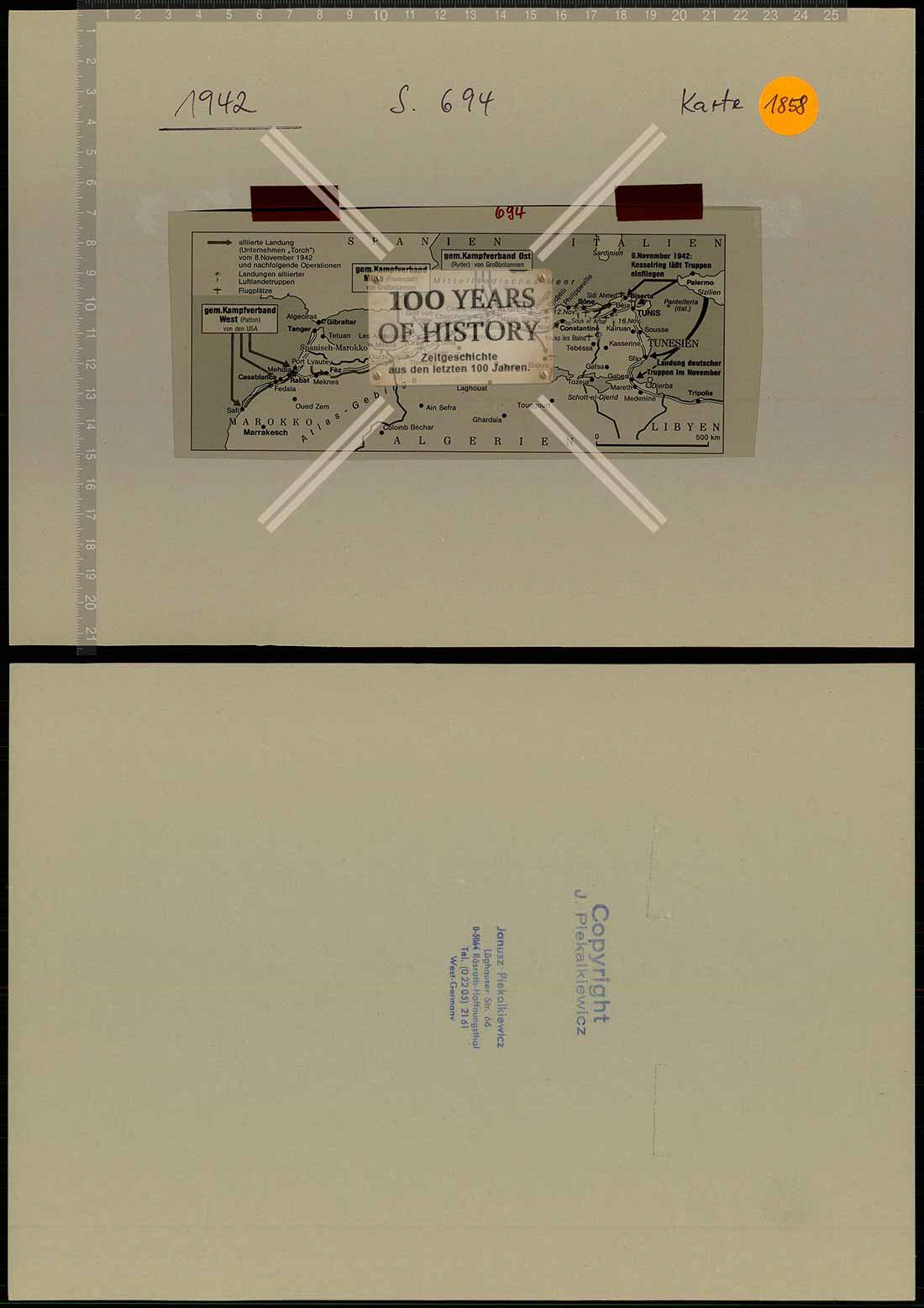 Truppenkarte Folie aus Archiv Janusz Piekakiewicz 1939 - 45 G2020-04-21-427