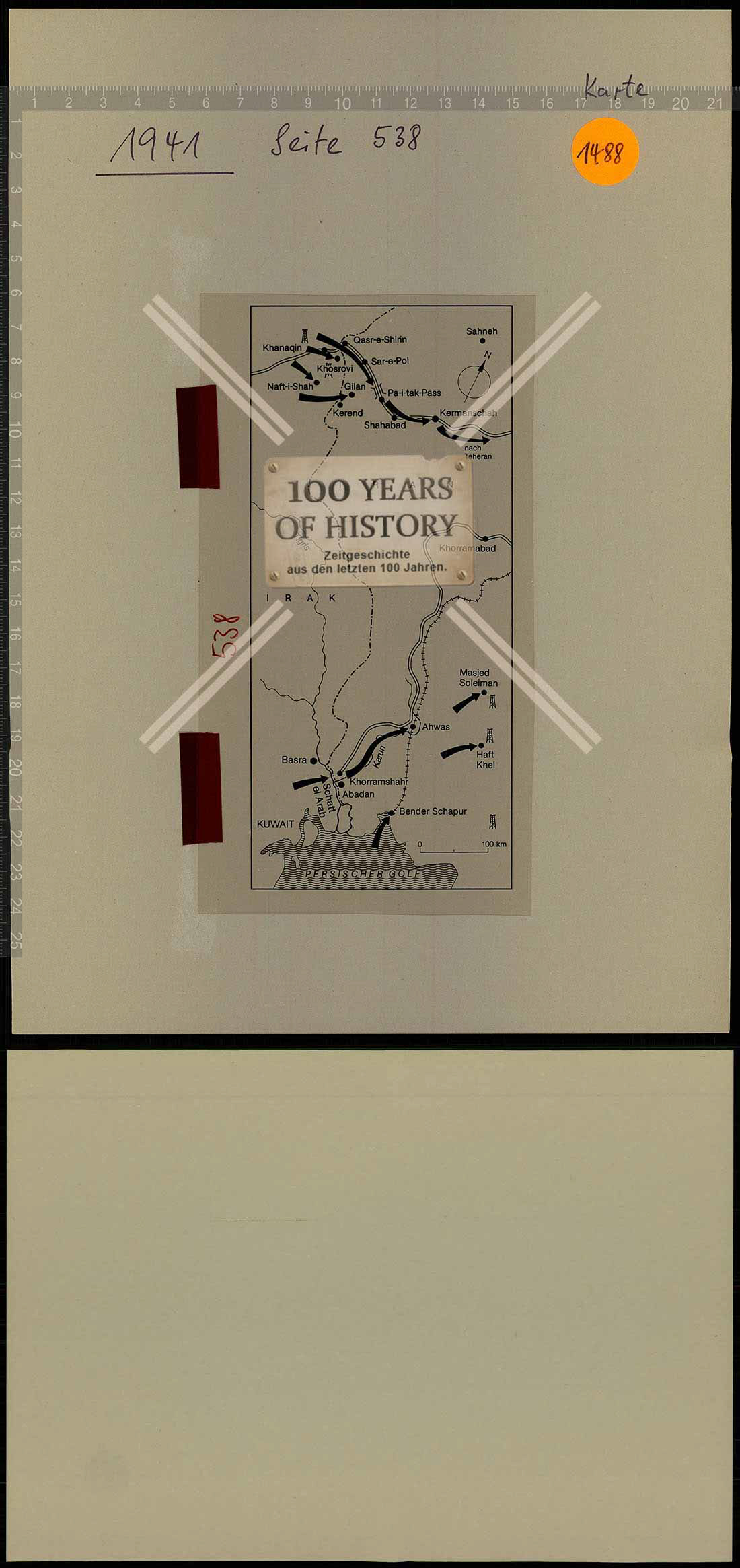 Truppenkarte Folie aus Archiv Janusz Piekakiewicz 1939 - 45 G2020-04-21-437