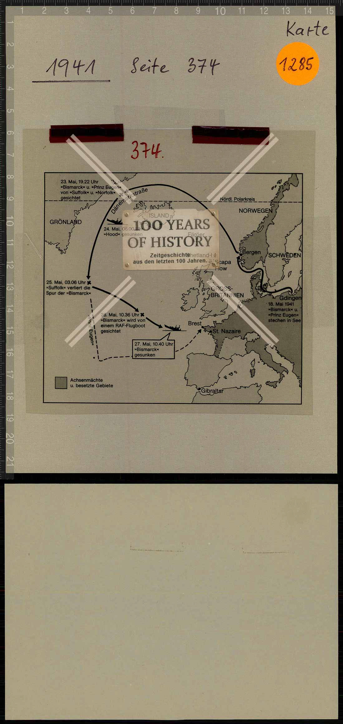 Truppenkarte Folie aus Archiv Janusz Piekakiewicz 1939 - 45 G2020-04-21-444