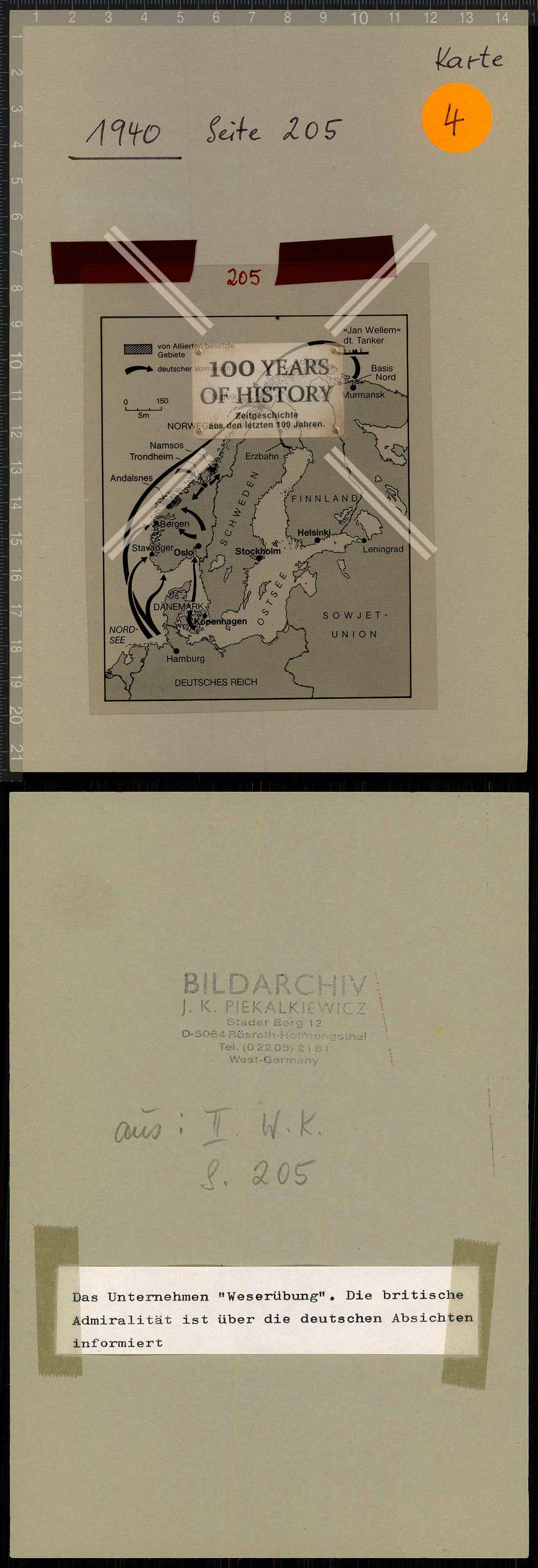 Truppenkarte Folie aus Archiv Janusz Piekakiewicz 1939 - 45 G2020-04-21-453