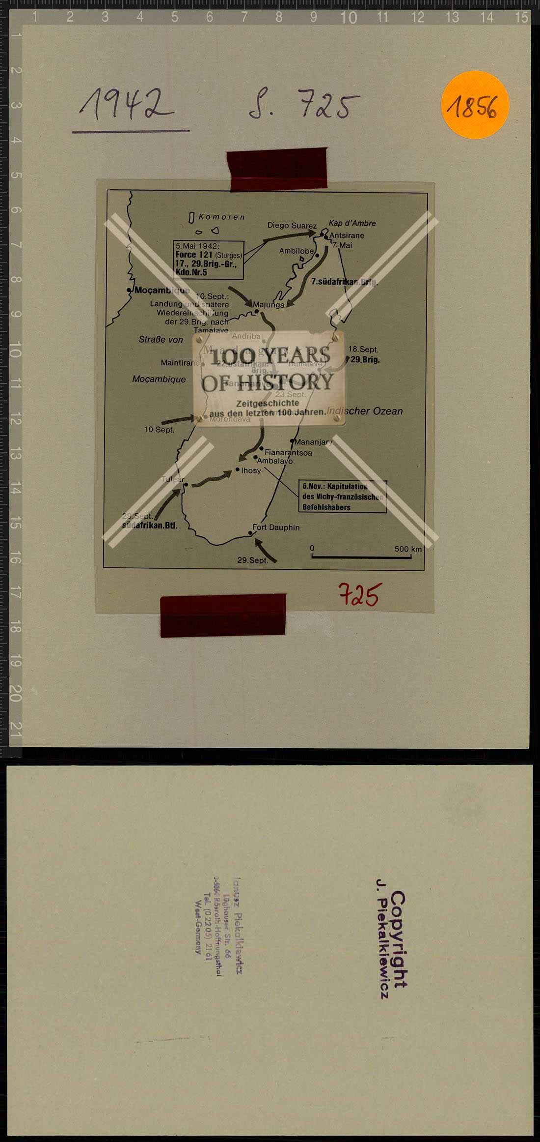 Truppenkarte Folie aus Archiv Janusz Piekakiewicz 1939 - 45 G2020-04-21-461