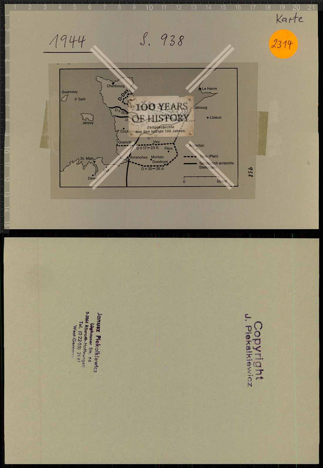 Truppenkarte Folie aus Archiv Janusz Piekakiewicz 1939 - 45 G2020-04-21-470