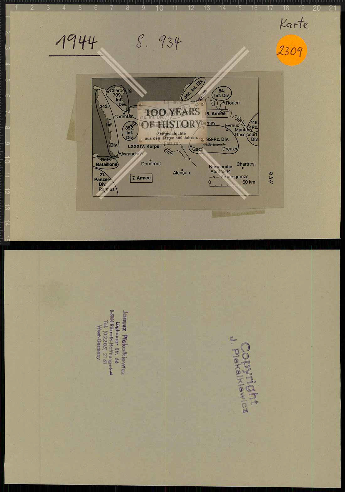Truppenkarte Folie aus Archiv Janusz Piekakiewicz 1939 - 45 G2020-04-21-474