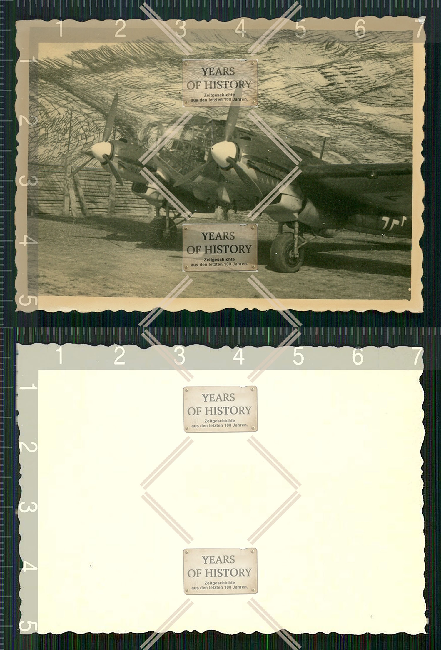 Foto kein Zeitgenössisches Original Flugzeug airplane aircraft Unter Tarnnetz M2020-06-23-002