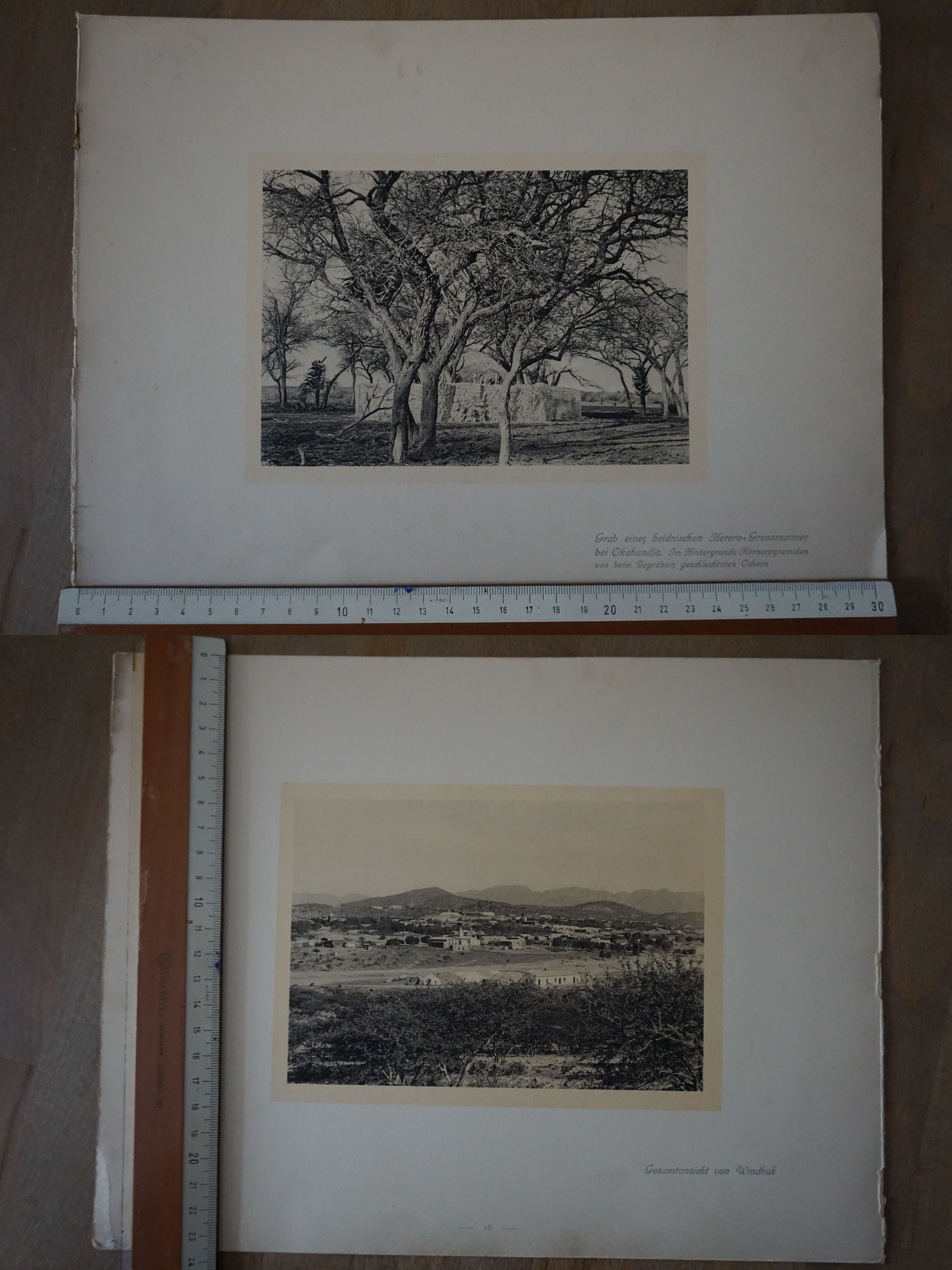 Orig. Druck Aufnahme Grab Herero Grossmann Okahandja Ansicht Windhuk G2020-10-20-008