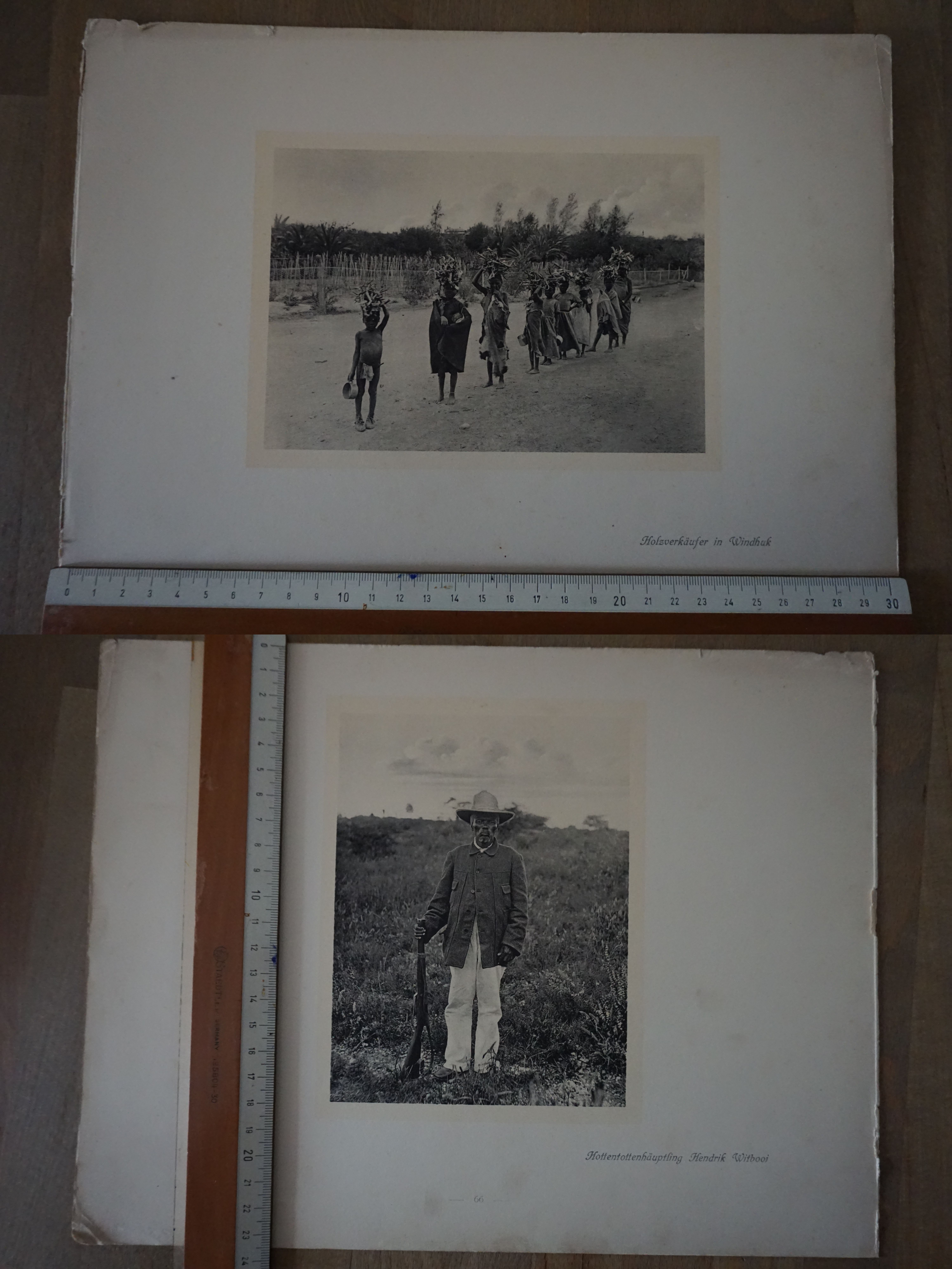 Orig. Druck Aufnahme Windhuk Holzverkäufer Hottentottenhäuptling Hendrik Witbooi G2020-10-20-033