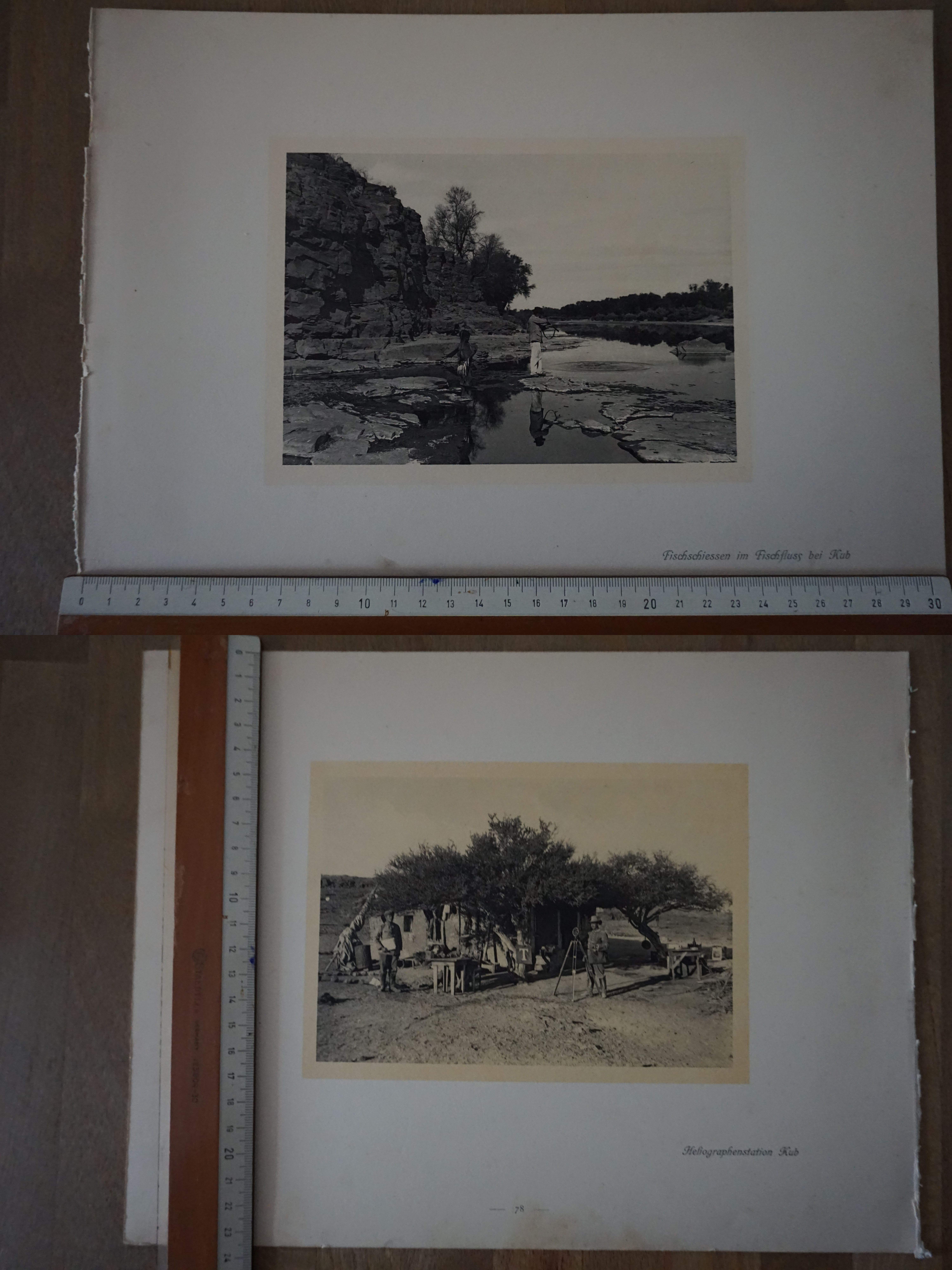 Orig. Druck Aufnahme Kub Fischfluss Schießen Heliographenstation Windhuk G2020-10-20-039