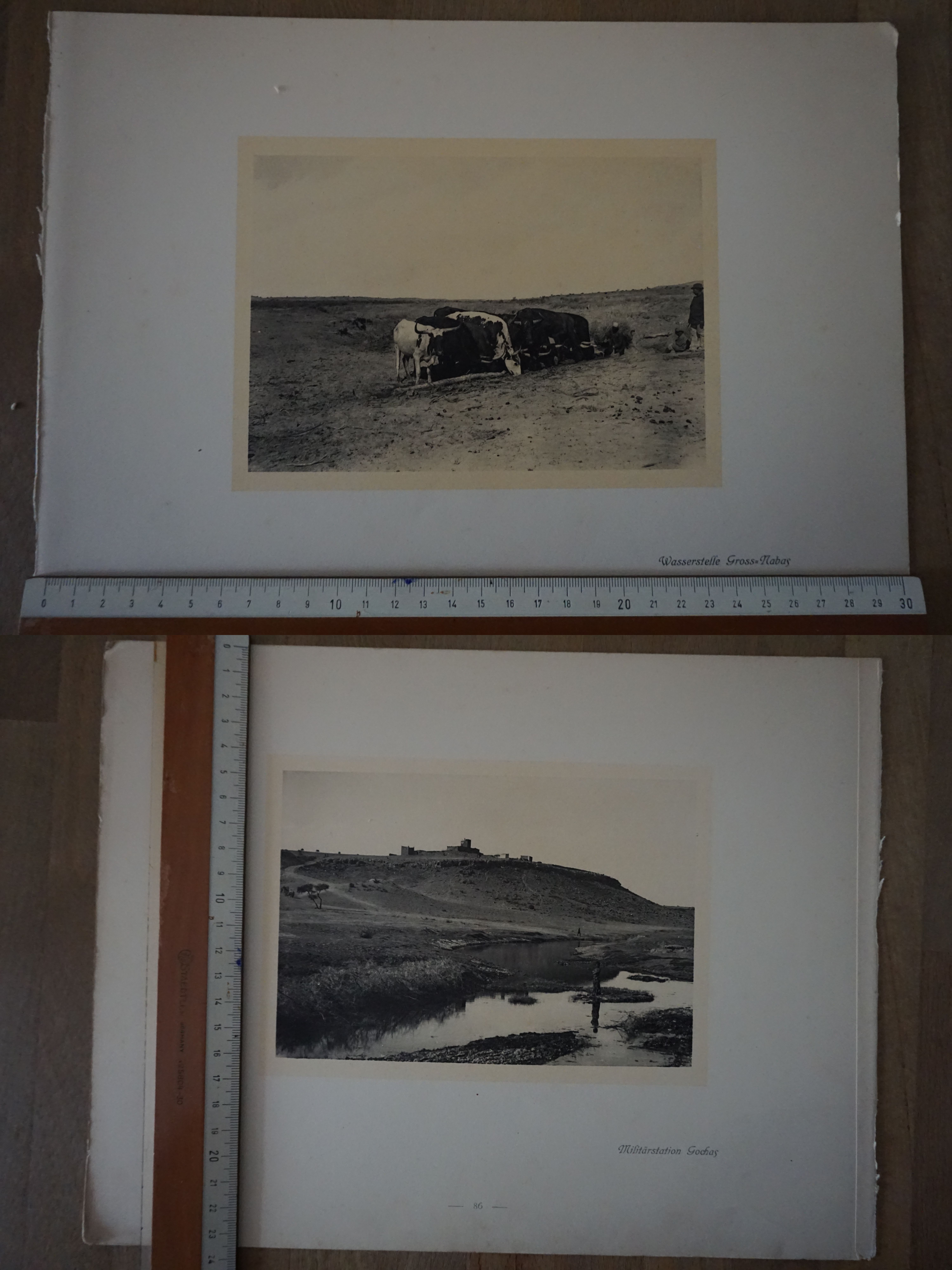 Orig. Druck Aufnahme Wasserstelle Militärstation Gochas Windhuk G2020-10-20-043