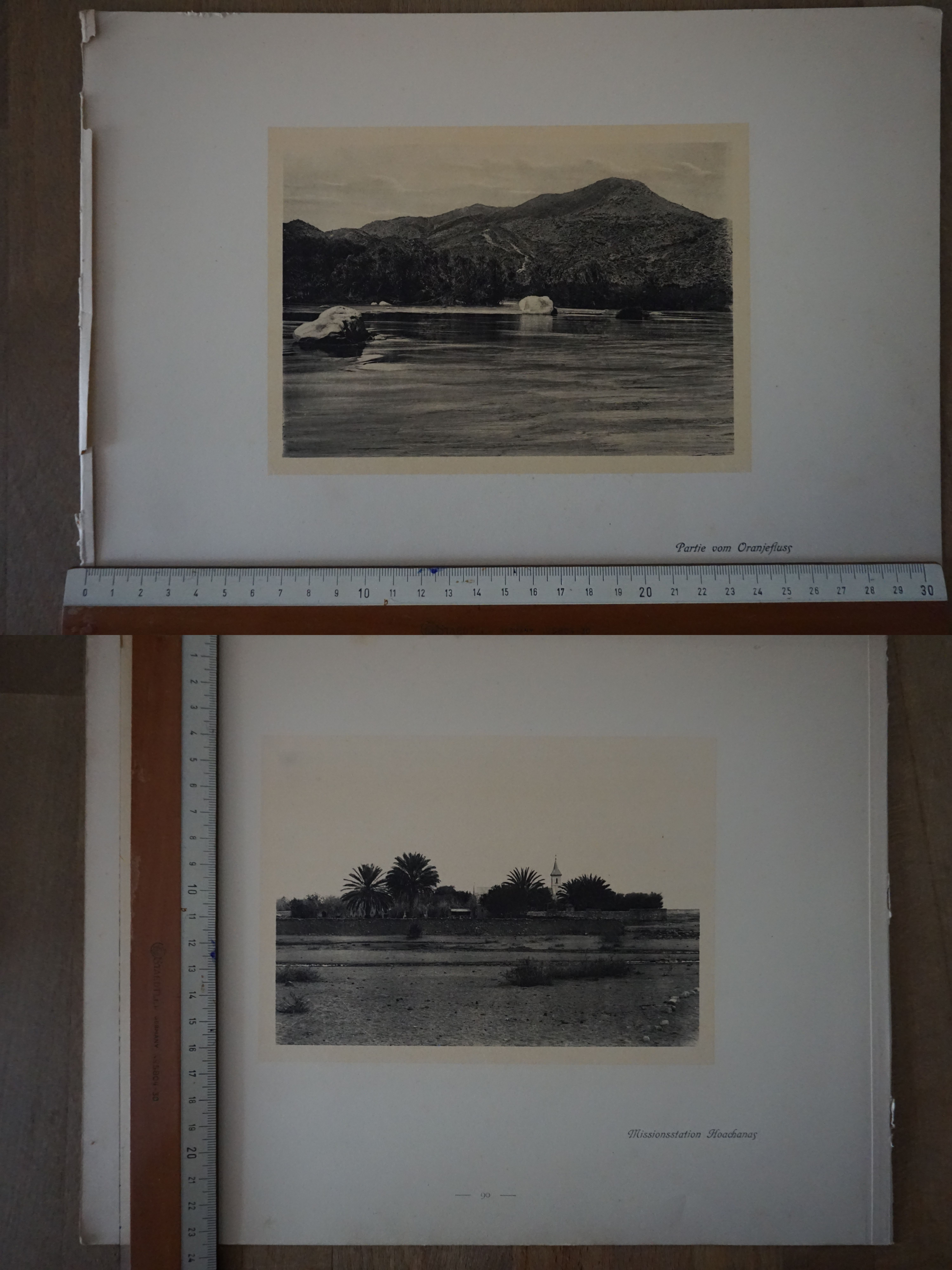 Orig. Druck Aufnahme Oranjefluss Missionsstation Hoachanas Windhuk G2020-10-20-045