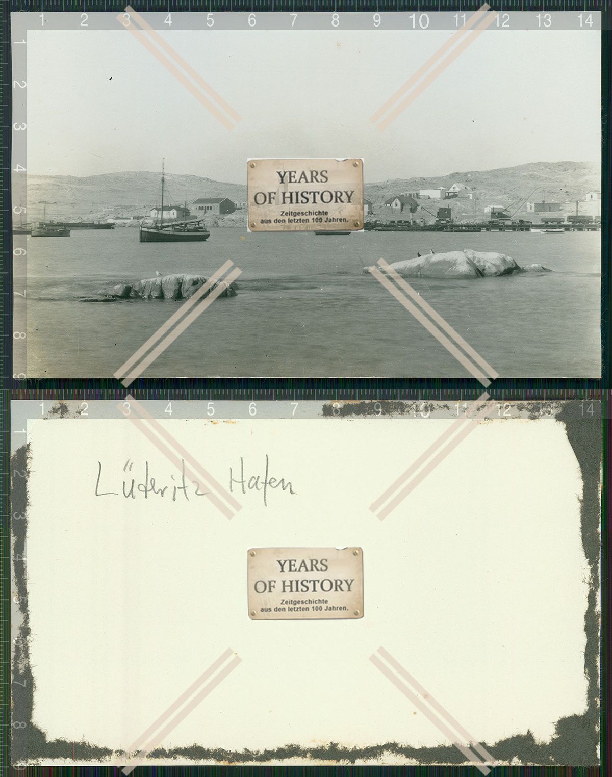 Orig. Foto Hafen Namibia Kolmanskop Lüderitz Diamanten Bergbaustadt 1929-30 Windhoek M2020-11-12-051